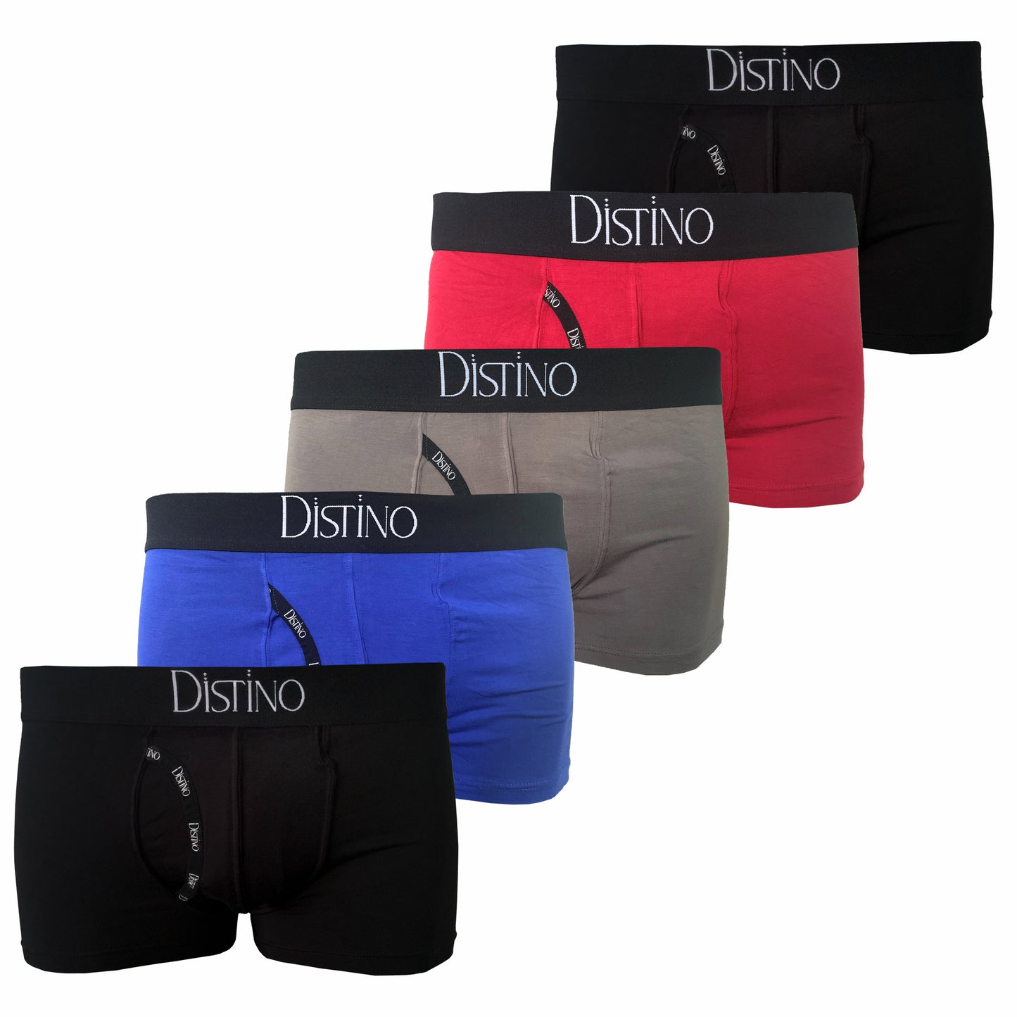 Distino Bamboo Boxer Briefs - (5 Pack Deal)