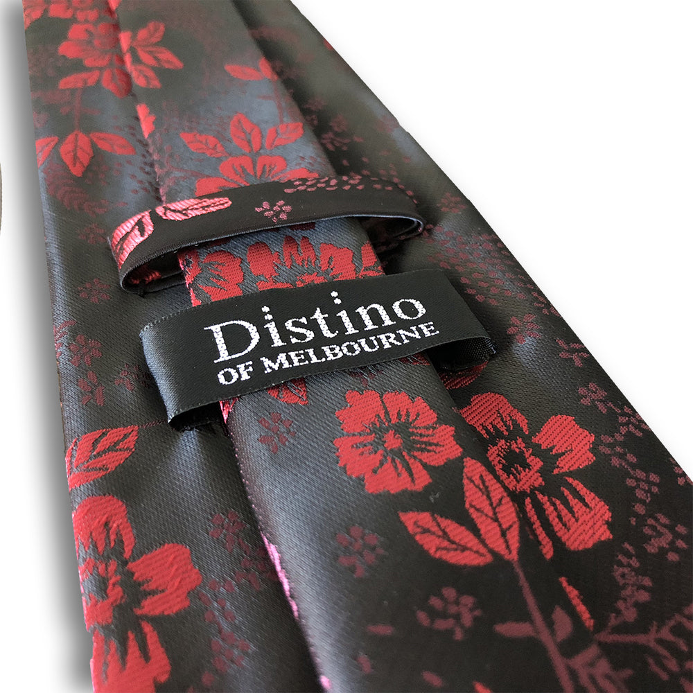 “ORIENTAL RED” POLYESTER TIE