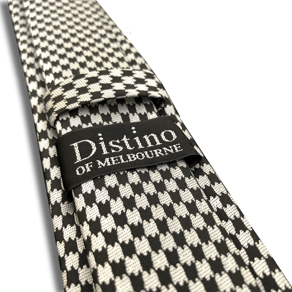 “CHECKERBOARD” SKINNY POLYESTER TIE