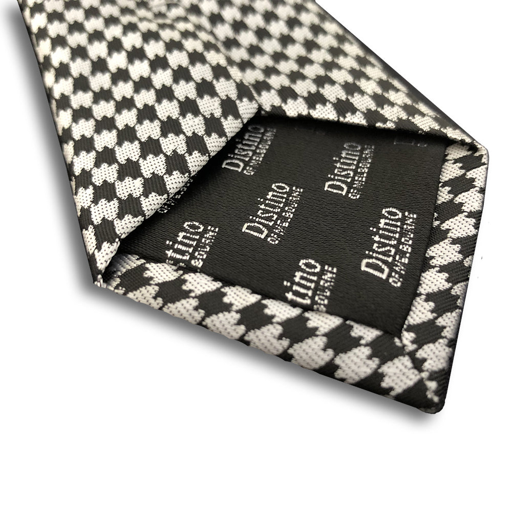 “CHECKERBOARD” SKINNY POLYESTER TIE