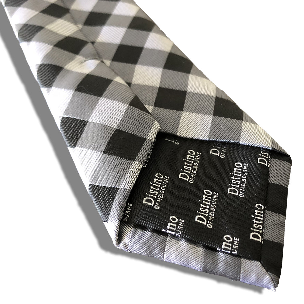 “CHECKERED” SKINNY POLYESTER TIE