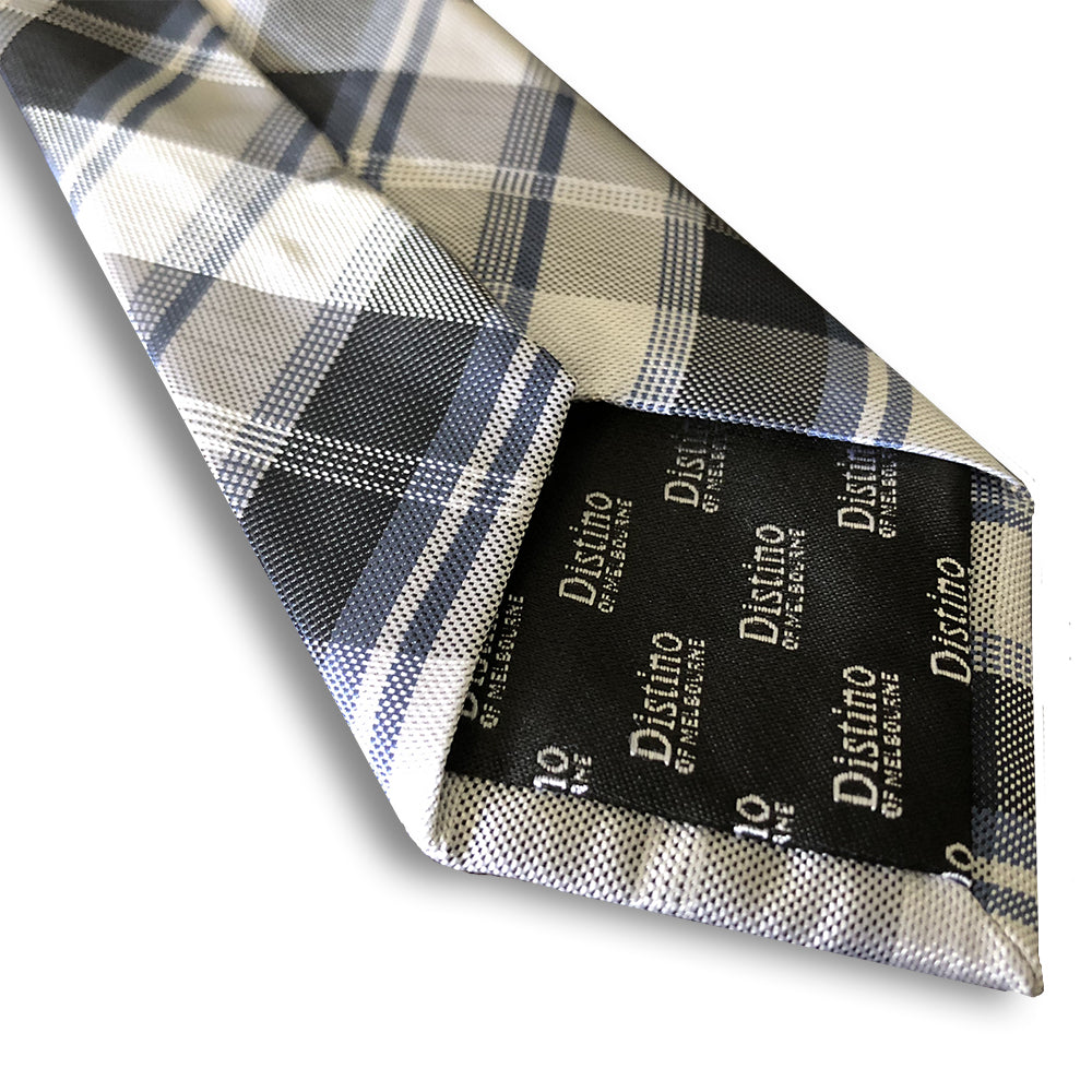 “THE PLAID” SKINNY POLYESTER TIE