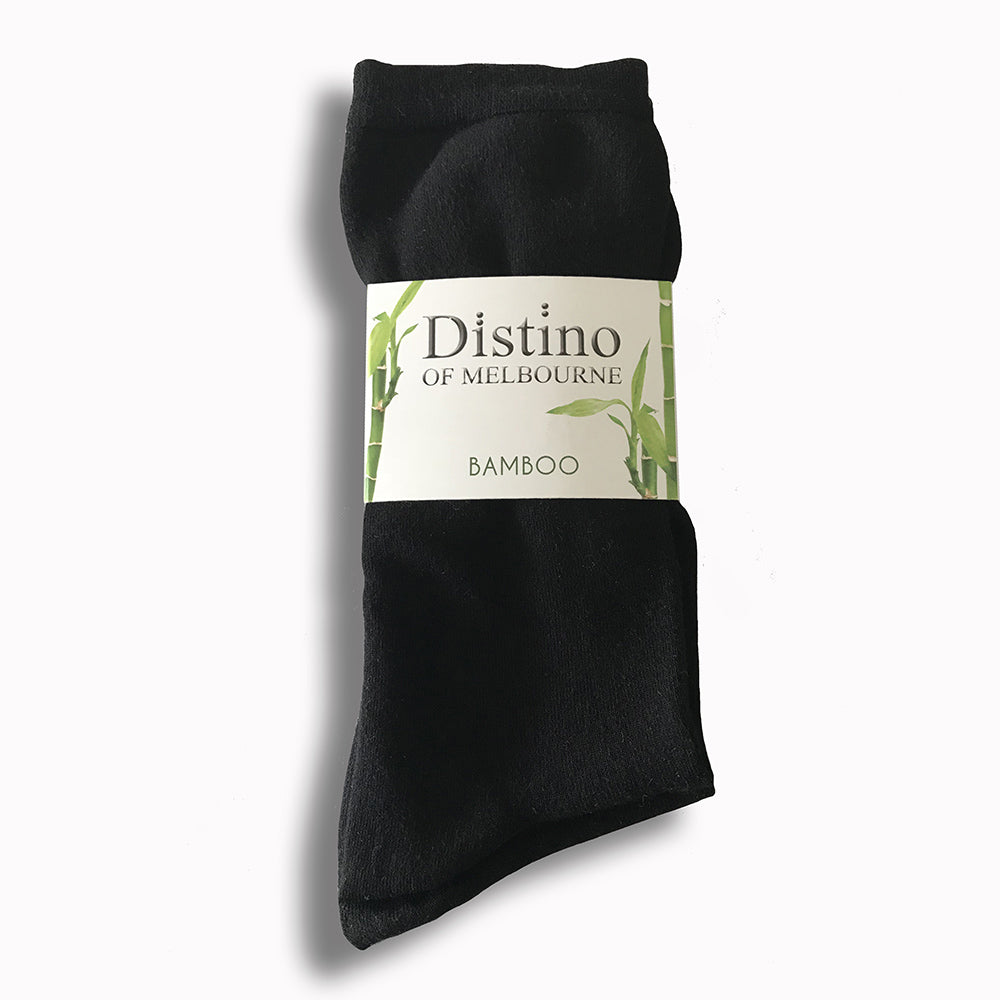 Distino Bamboo Black Dress Socks - 9 Pack Deal