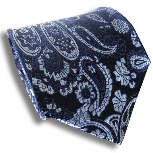 “PENCHANT FOR PAISLEY” SEVEN FOLD SILK NECK TIE